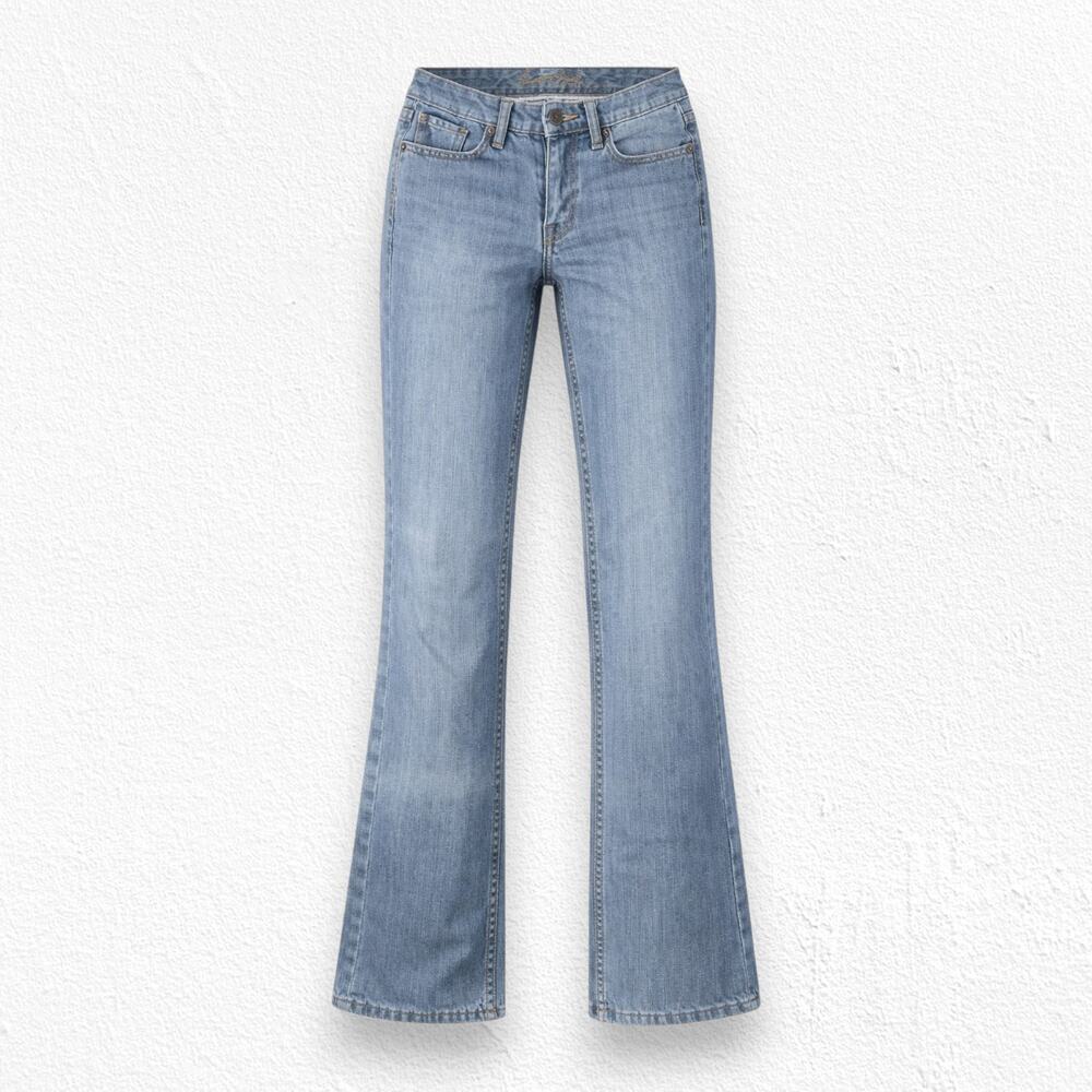 Tommy Hilfiger Y2K Boyfriend Bootcut Jeans Low Rise Light Wash Women 2S 26x30